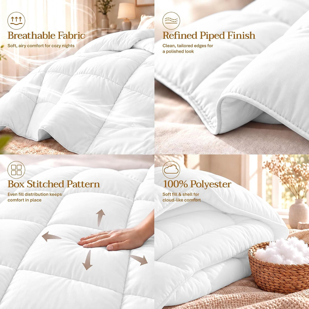 Utopia Bedding Duvet Insert, Full Size Comforter 82 x 86 Inches, White