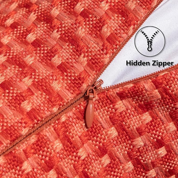Kevin Textile Outdoor Waterproof Throw Pillow Covers Pack of 2 Weaving Texture - Image 3