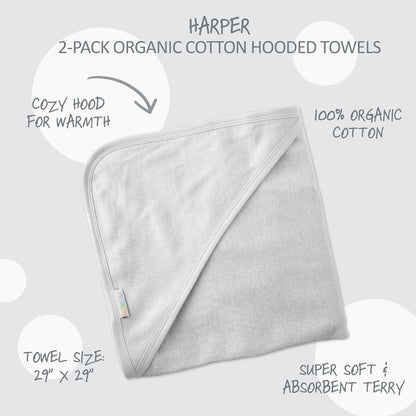 butterblu harper - 100% organic cotton hooded towels shown in use