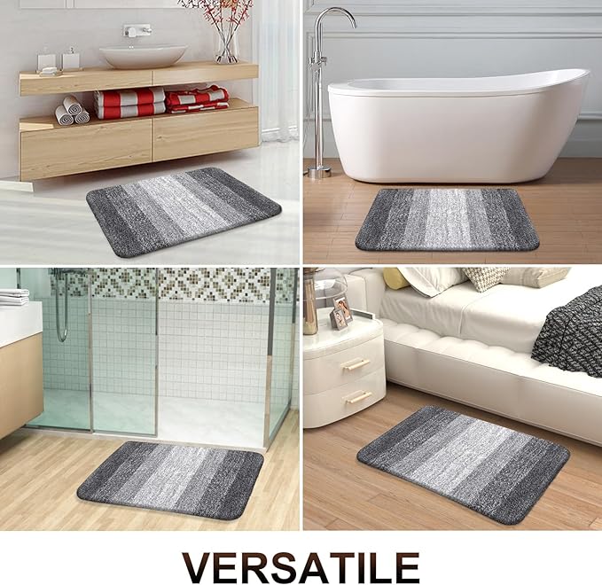OLANLY Bathroom Rug Mat 59x24, Extra Soft and Absorbent Microfiber Bath Rugs - Image 7