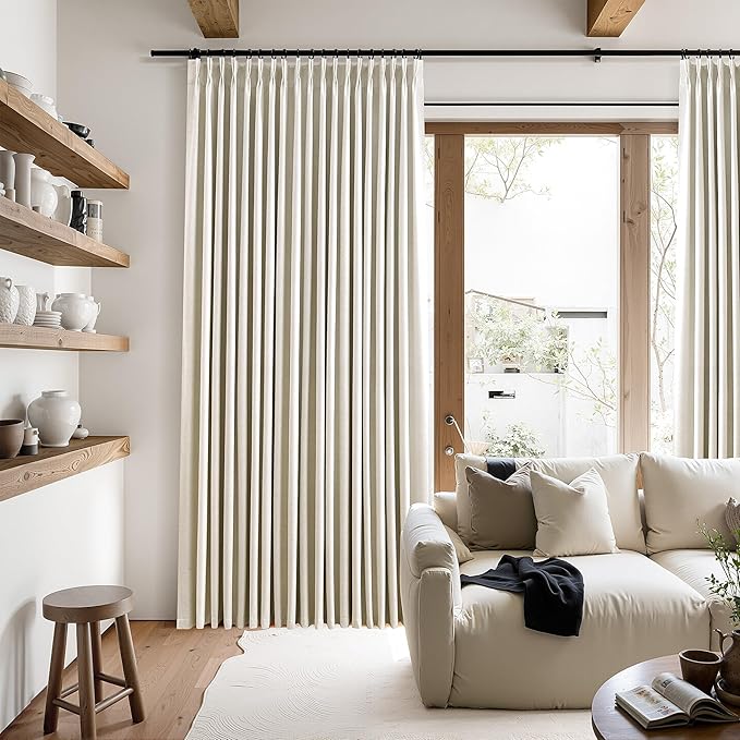 100% Blackout Pinch Pleated Curtains 84 Inch Length 60 Inch Width - Image 7
