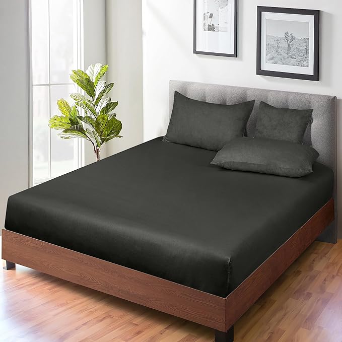 ROYALE LINENS 300 Thread Count 100% Long Staple Combed Cotton Fitted Sheet - Image 7