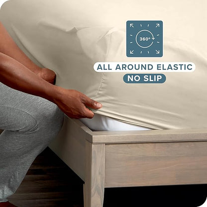 Bare Home 2-Pack Fitted Bottom Sheets Twin XL - Image 3