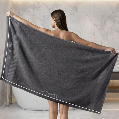 utopia towels 6 pack bath towels, 27x54 in, close-up detail