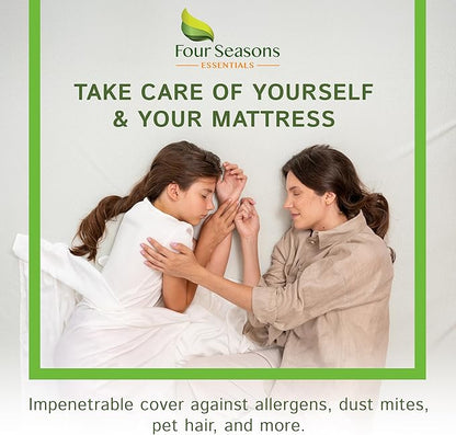 Four Seasons Essentials Full Size Waterproof Mattress Protector - Image 2