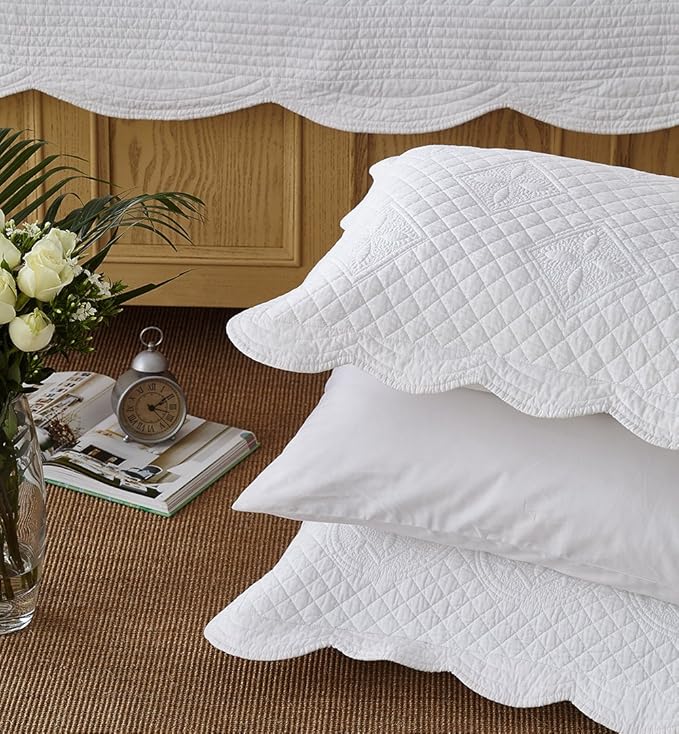 Calla Angel Sage Garden Luxury Pure Cotton Quilted Pillow Sham - Image 5