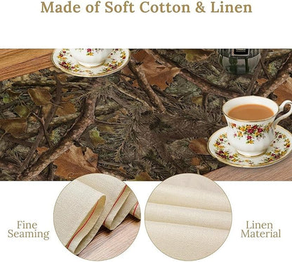 Camo Hunting Table Runner, Mossy and Oak Camouflage Patterns Table Runner - Image 4