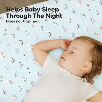 2-Pack Mini Crib Sheets Fitted - Image 5