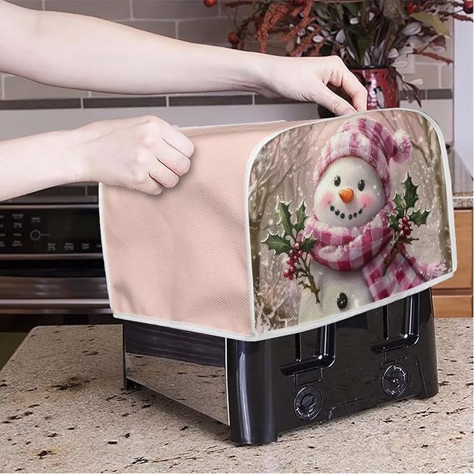 ZFRXIGN Christmas Snowman Toaster Covers 4 Slice Toaster Cover - Image 2