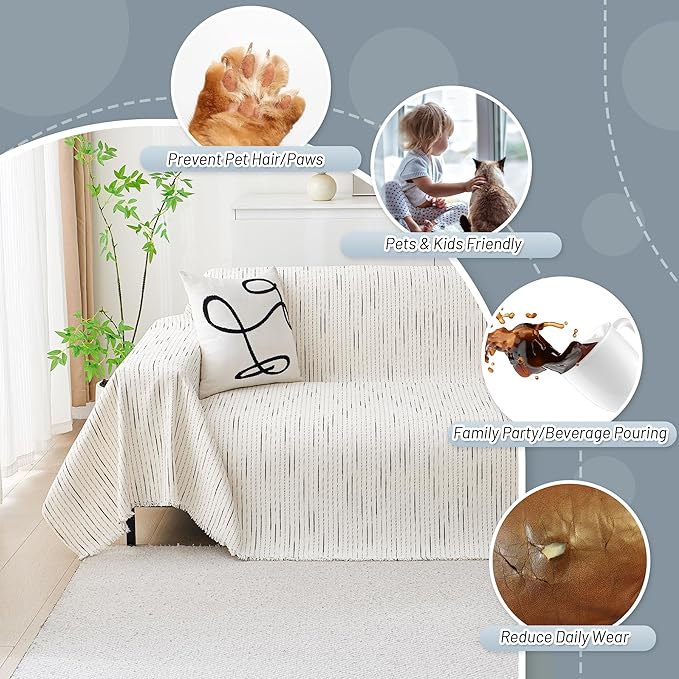 MYSKY HOME Couch Cover for Dogs, Sectional Couch Cover - Image 4