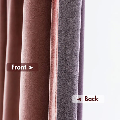miulee dusty rose pink velvet room darkening curtains, package contents