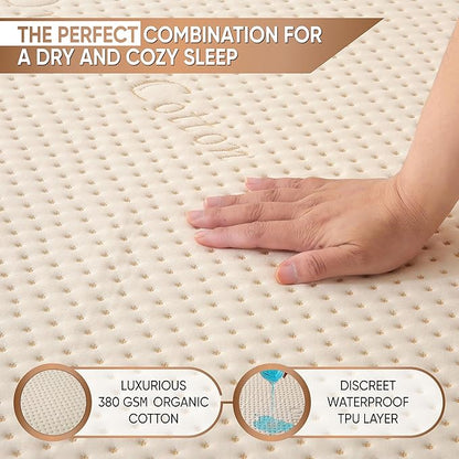 Luxury Waterproof Organic Mattress Protector King - Image 3