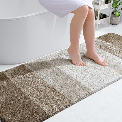 OLANLY Bathroom Runner Rugs 70x24, Extra Soft Absorbent Microfiber Bath Rugs by OLANLY