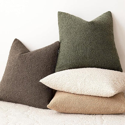 Foindtower Set of 2, Decorative Textured Boucle Throw Pillow Covers Accent - Image 7