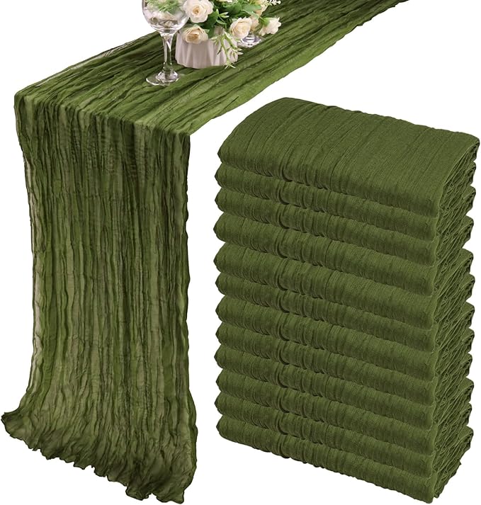 12 Pack Boho Gauze Table Runner by Fivenl