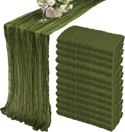 12 Pack Boho Gauze Table Runner by Fivenl