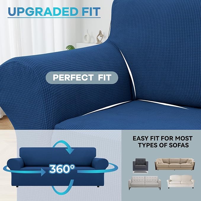 LURKA Stretch Sofa Slipcovers 1 Piece Couch Covers - Image 4