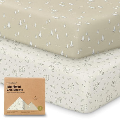 KeaBabies 2-Pack Baby Crib Sheets by KeaBabies