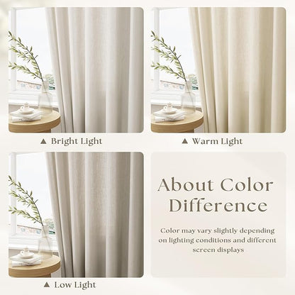 Pinch Pleat 120 Inch Linen Curtains - Image 2