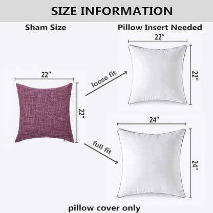 Kevin Textile Set of 2 Decorative Throw Pillow Covers Faux Linen Cushion Covers - Image 6