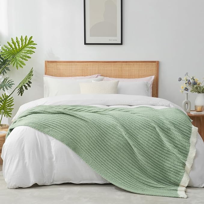 Snuggle Sac Fluffy Ribbed Throw Blanket - Image 6