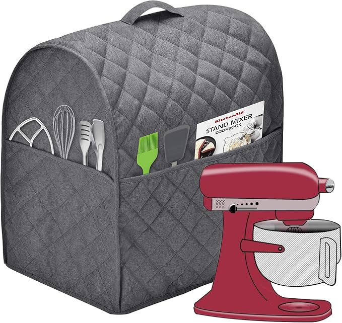 Stand Mixer Dust Cover with 3 Pockets Compatible with KitchenAid Tilt Head by Unknown