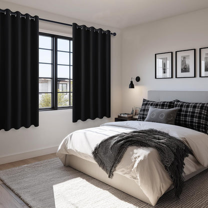 hiasan blackout curtains for bedroom, 60 x 63, package contents