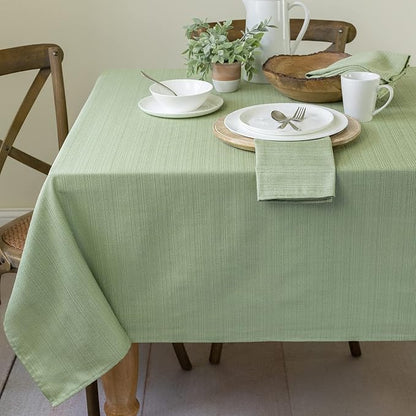 Benson Mills Cameron Textured Fabric Table Cloth, by BensonMills