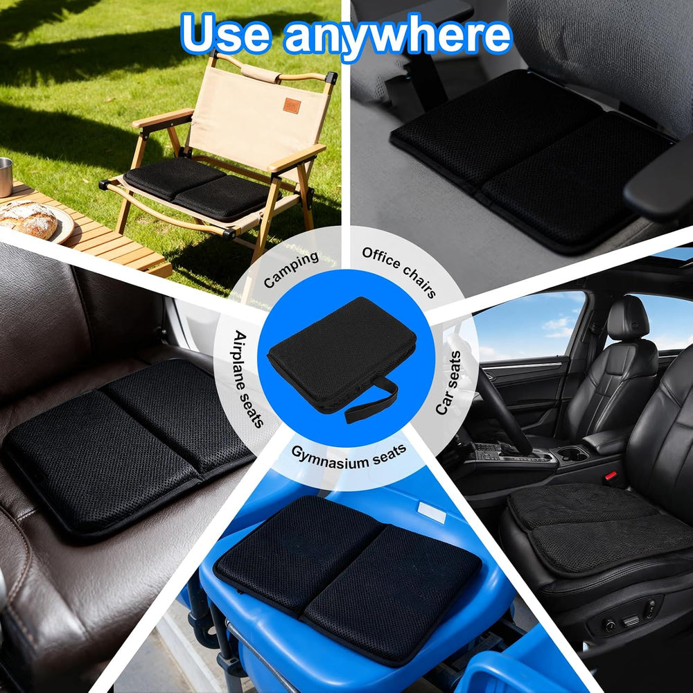 Gel Airplane Seat Cushion,Foldable Travel Seat Cushion,Portable Comfort