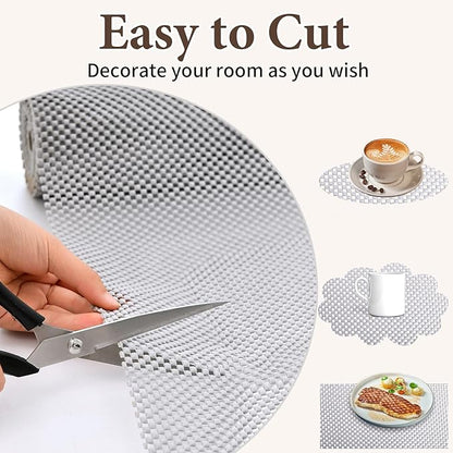 Shelf Liners for Kitchen Cabinets Non Adhesive Shelf Liner Paper Non-Slip - Image 5