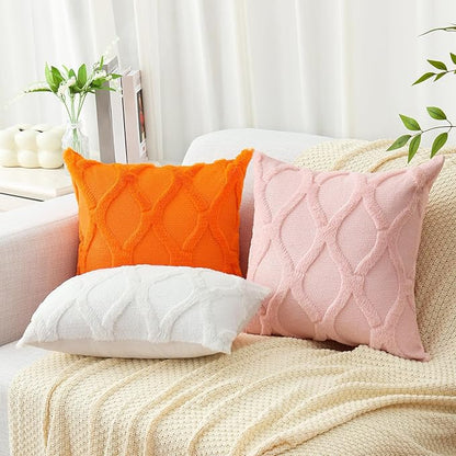 decorUhome Fall Throw Pillow Covers 12x20 Inch Set of 2, Soft Plush Faux Fur - Image 5