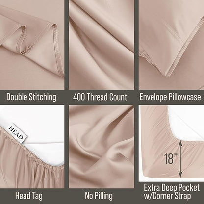 Bella Coterie Luxury Bamboo Viscose Twin Size Sheet Set | 100% Organically - Image 3