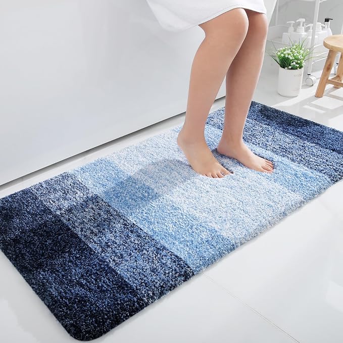 OLANLY Bathroom Runner Rugs 47x24, Extra Soft Absorbent Microfiber Bath Rugs by OLANLY