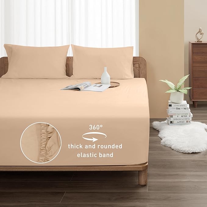 Sunflower Queen Fitted Sheet, 1-Piece Extra Deep Pocket Fitted Bottom Sheet 22" - Image 3