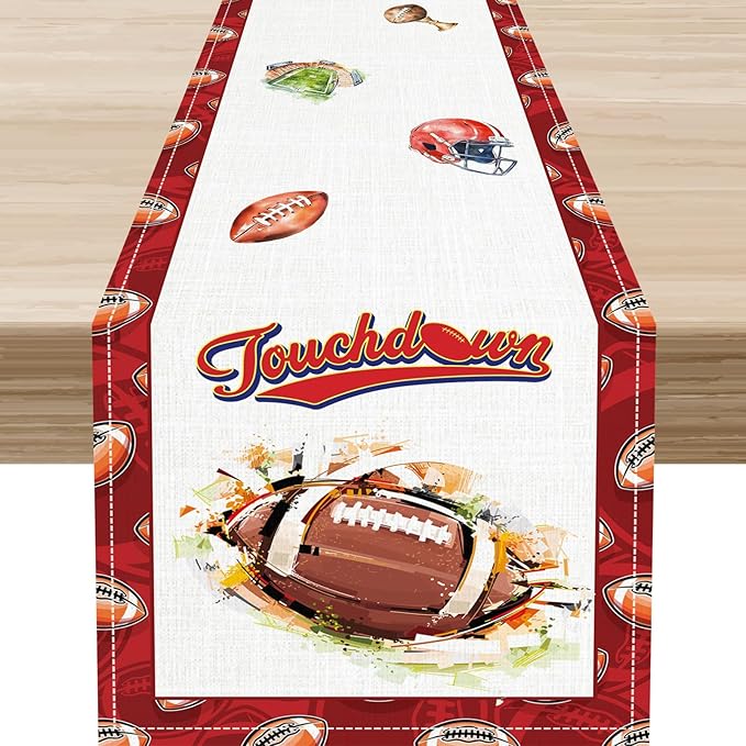 Rugby Table Runner by Unknown