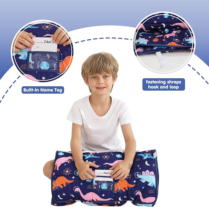 Viviland Toddler Kid Nap Mat for Preschool, Slumber Bag - Image 4