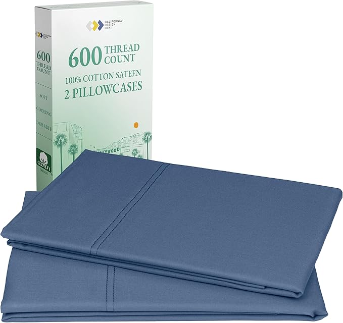CALIFORNIA DESIGN DEN Luxuriously Soft Hotel Quality 600 Thread Count, 100% by CaliforniaDesignDen