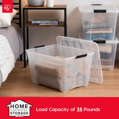 iris usa 6-pack 54 quart storage bins with, view 9