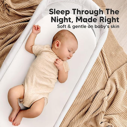 2-Pack Organic Bassinet Sheets for Girls, Boys - Image 8