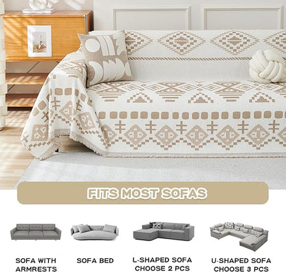MEETSKY Boho Couch Cover Sofa Covers - Image 7
