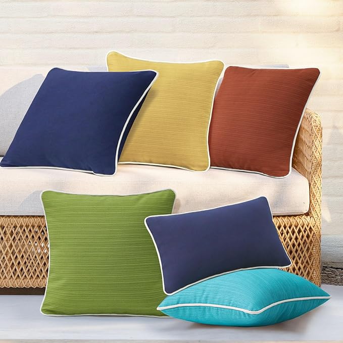 Decorative Outdoor Water Repellent Throw Pillows - Image 7