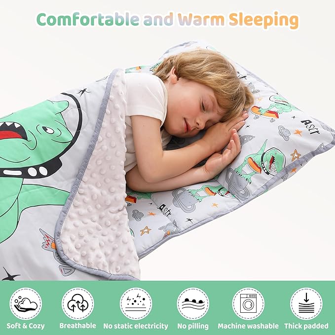 Viviland Toddler Kid Nap Mat for Preschool, Daycare Sleeping Bag - Image 6