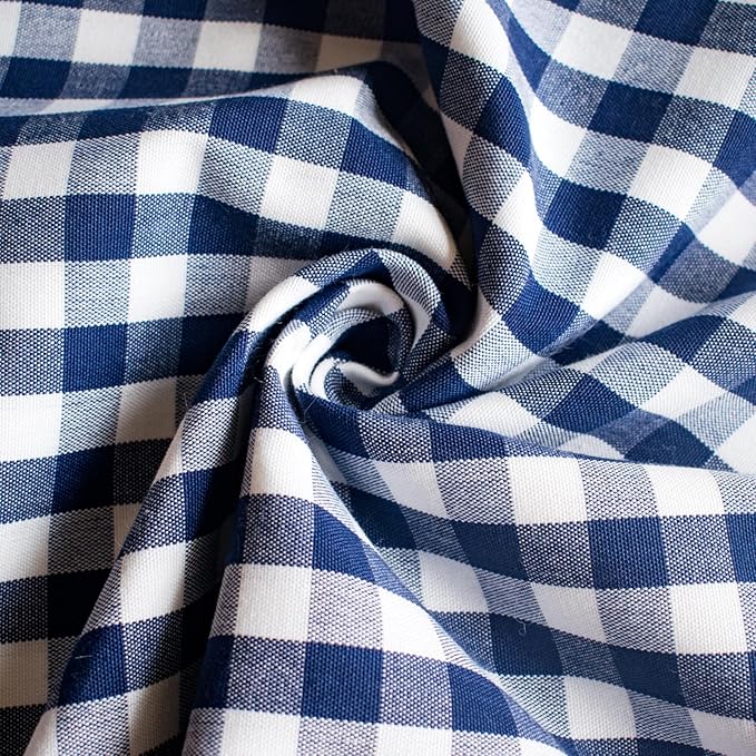 HOPLEE Farmhouse Gingham Pillow Covers Navy Blue Pillow Covers 18x18 Farmhouse - Image 7