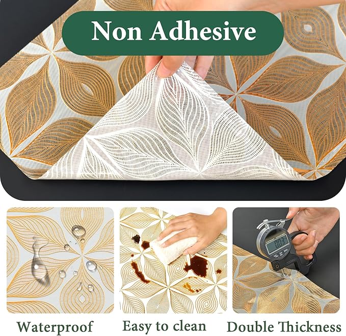 3D Drawer and Shelf Liner for Kitchen Cabinet: 17 in X 30 Ft Waterproof Shelf - Image 7