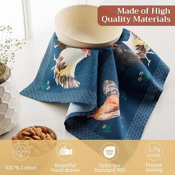 Maison d' Hermine Cloth Napkins Set of 4 100% Cotton Soft & Durable Everyday - Image 3