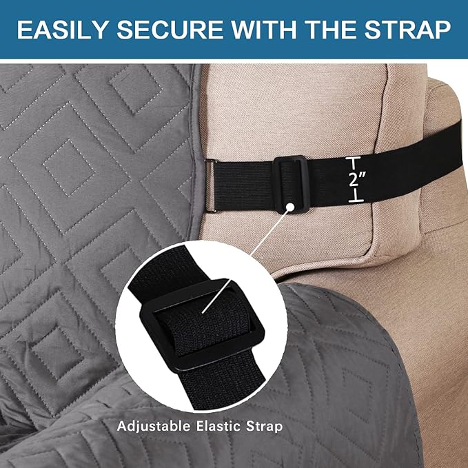 Reversible Sofa Slipcover Furniture Protector Water Resistant 2 Inch Wide - Image 5