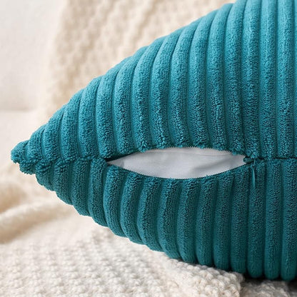 MIULEE Pack of 2 Corduroy Pillow Covers 12 x 20 Inch Lumbar Throw Pillow Covers - Image 3