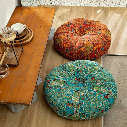vctops Boho Cotton Linen Round Chair Seat Cushions - Image 3