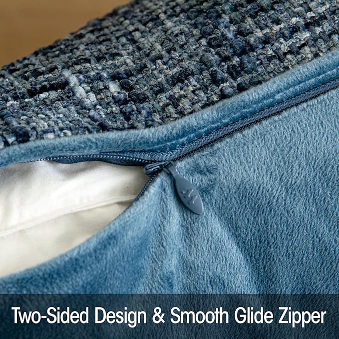 a moment Blue Reversible Pillow Covers 2 Pack - Image 4