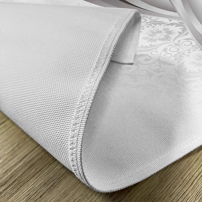 Ambesonne Grey Place Mats Set of 4, Wavy Vertical Curved Stripes - Image 5